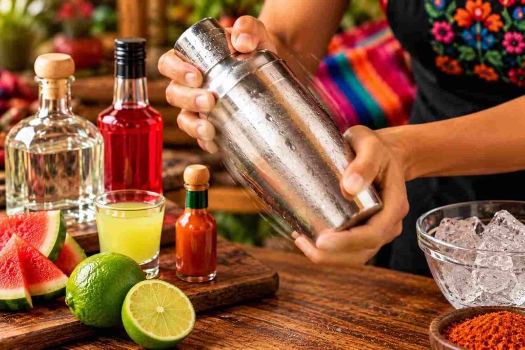 shaking mixture